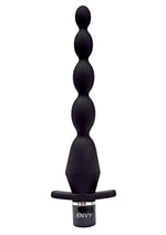 Load image into Gallery viewer, Envy Toys Vibrating Flair Beads Rechargeable Silicone Tapered Anal Beads - Black

