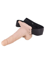 Load image into Gallery viewer, Erection Assistant Hollow Vibrating Strap-On - White - 6in
