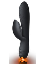 Load image into Gallery viewer, Every Girl Rechargeable Silicone Rabbit Vibrator - Black
