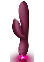 Load image into Gallery viewer, Every Girl Rechargeable Silicone Rabbit Vibrator - Burgundy
