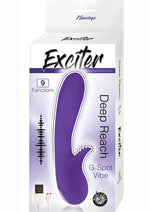 Load image into Gallery viewer, Exciter Deep Reach G-Spot Rechargeable Silicone Vibrator - Purple