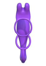 Load image into Gallery viewer, Fantasy C-Ringz Ass-Gasm Silicone Vibrating Rabbit and Cock Ring - Purple
