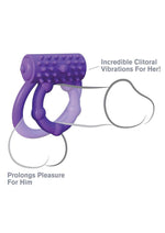 Load image into Gallery viewer, Fantasy C-Ringz Silicone Vibrating Prolong Performance Cock Ring - Purple
