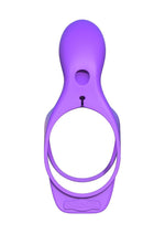 Load image into Gallery viewer, Fantasy C-Ringz Ultimate Silicone Couples Cage Cock Ring - Purple
