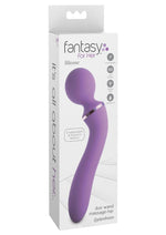 Load image into Gallery viewer, Fantasy For Her Duo Wand Massage Her Silicone Rechargeable Waterproof - Purple
