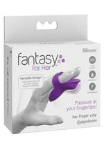 Load image into Gallery viewer, Fantasy For Her Finger Vibe Vibrating Massager Multi Function Waterproof Rechargeable Silicone - Purple
