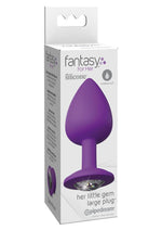 Load image into Gallery viewer, Fantasy For Her Her Little Gem Large Plug Anal Play Silicone Waterproof - Purple - Large