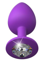 Load image into Gallery viewer, Fantasy For Her Her Little Gem Large Plug Anal Play Silicone Waterproof - Purple - Large