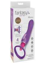 Load image into Gallery viewer, Fantasy For Her Her Ultimate Pleasure Silicone Vibrating Multi Speed USB Rechargeable Clit Stimulator Waterproof - Purple