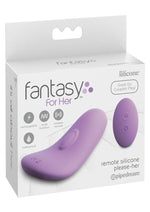 Load image into Gallery viewer, Fantasy For Her Remote Please Her Silicone Rechargeable Waterproof Panty Vibe - Purple
