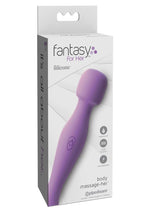 Load image into Gallery viewer, Fantasy For Her Silicone Body Massage Her Rechargeable Waterproof - Purple - 6.25in
