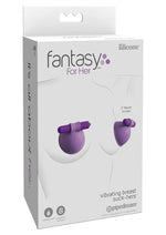 Load image into Gallery viewer, Fantasy For Her Silicone Vibrating Breast Suck-Hers Waterproof - Purple
