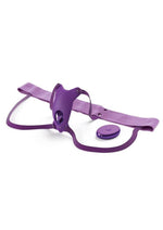 Load image into Gallery viewer, Fantasy For Her Ultimate Butterfly Silicone Strap-On with Remote Control - Purple
