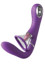 Load image into Gallery viewer, Fantasy For Her Ultimate Pleasure Pro Rechargeable Silicone Vibrator - Clear/Purple
