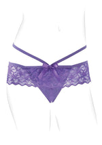 Load image into Gallery viewer, Fantasy Fore Her Thrill Her Crotchless Panty Vibe - Purple
