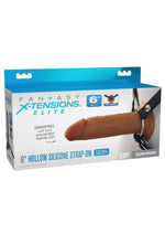 Load image into Gallery viewer, Fantasy X-Tensions Elite Silicone Dual Density Hollow Strap-On - Caramel - 6in
