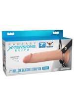 Load image into Gallery viewer, Fantasy X-Tensions Elite Silicone Dual Density Hollow Strap-On - Vanilla - 7in
