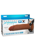 Load image into Gallery viewer, Fantasy X-Tensions Elite Silicone Dual Density Hollow Strap-On - Caramel - 8in
