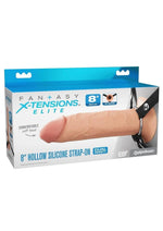 Load image into Gallery viewer, Fantasy X-Tensions Elite Silicone Dual Density Hollow Strap-On - Vanilla - 8in
