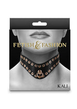 Load image into Gallery viewer, Fetish and Fashion Kali Collar - Black/Gold
