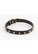 Load image into Gallery viewer, Fetish and Fashion Medusa Collar - Black/Gold
