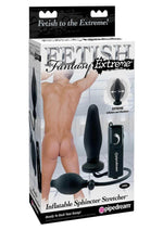 Load image into Gallery viewer, Fetish Fantasy Extreme Vibrating Inflatable Sphincter Stretcher Butt Plug with Remote Control - Black - Large

