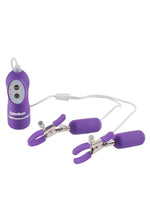 Load image into Gallery viewer, Fetish Fantasy Series 10 Function Vibrating Nipple Clamps with Remote Control
