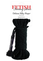 Load image into Gallery viewer, Fetish Fantasy Series Deluxe Silky Rope - Black - 32ft