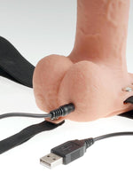 Load image into Gallery viewer, Fetish Fantasy Series Hollow Rechargeable Strap-On Dildo with Balls and Harness
