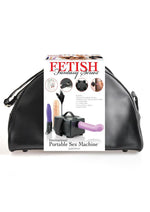 Load image into Gallery viewer, Fetish Fantasy Series International Portable Vibrating USB Powered Plug-In Sex Machine Kit with 2 Dildos - Black
