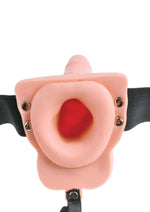 Load image into Gallery viewer, Fetish Fantasy Series Hollow Rechargeable Strap-On Dildo with Balls and Harness with Remote Control
