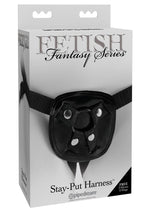 Load image into Gallery viewer, Fetish Fantasy Series Stay-Put Adjustable Harness - Black
