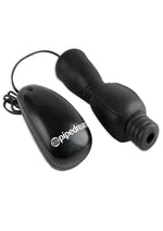 Load image into Gallery viewer, Fetish Fantasy Series Vibrating Head Teazer Sleeve with Bullet and Remote Control - Black
