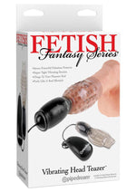Load image into Gallery viewer, Fetish Fantasy Series Vibrating Head Teazer Sleeve with Bullet and Remote Control - Smoke
