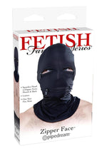 Load image into Gallery viewer, Fetish Fantasy Series Zipper Face Spandex Hood - Black
