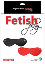 Load image into Gallery viewer, Fetish Play Blindfold Vegan Leather - Black
