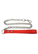 Load image into Gallery viewer, Fetish Play Lead Collar Vegan Leather - Red
