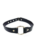 Load image into Gallery viewer, Fetish Play O-Ring Gag Vegan Leather - Black
