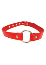 Load image into Gallery viewer, Fetish Play O-Ring Gag Vegan Leather - Red

