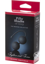 Load image into Gallery viewer, Fifty Shades Of Grey Tighten and Tense Silicone Jiggle Balls - Black
