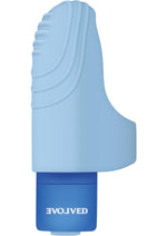 Load image into Gallery viewer, Fingerlicious Rechargeable Bullet with Silicone Clitoral Stimulation Finger Sleeve - Blue
