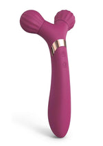 Load image into Gallery viewer, Fireball Rechargeable Silicone Body Massager and Vibrator - Plum Star/Purple
