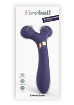 Load image into Gallery viewer, Fireball Rechargeable Silicone Vibrator - Blue/Midnight Indigo
