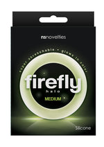 Load image into Gallery viewer, Firefly Halo Medium Silicone Cock Ring - Clear/Glow In The Dark - Medium
