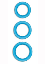 Load image into Gallery viewer, Firefly Halo Small Silicone Cock Ring - Blue/Glow In The Dark - Small

