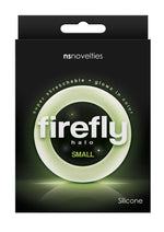 Load image into Gallery viewer, Firefly Halo Small Silicone Cock Ring - Clear/Glow In The Dark - Small

