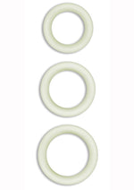 Load image into Gallery viewer, Firefly Halo Small Silicone Cock Ring - Clear/Glow In The Dark - Small
