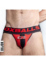 Load image into Gallery viewer, Fister 3d Rubber Fist Jock - Black/Red - XLarge
