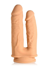 Load image into Gallery viewer, Fleshstixxx Silicone Double Dildo - Caramel
