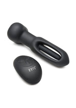 Load image into Gallery viewer, Flickers Bum Flick Flicking and Vibrating Rechargeable Silicone Butt Plug with Remote - Black
